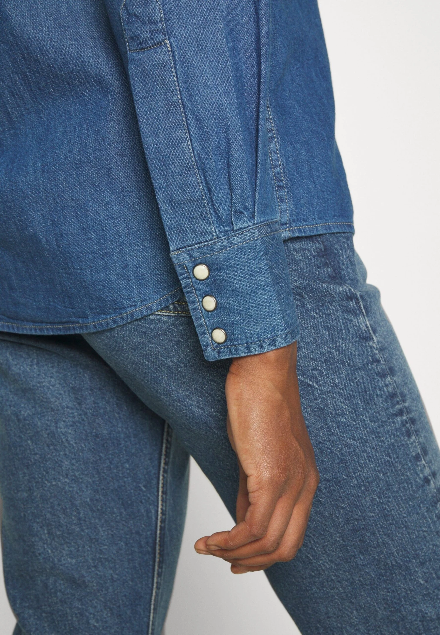 Lee Western - Chemisier - Mid Blues 10 Lee Western - Chemisier - Mid Blues – Image 8