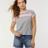 Lee Cooper Arra - T-Shirt Imprimé - Encre Et Fushia
