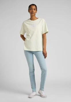 Lee Relaxed Crew Tee - T-Shirt Imprimé - Canary Green -Lee Boutique e10b247d168446c5a4913603d114d5b4
