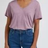 Lee V Neck - T-Shirt Basique - Violett -Lee Boutique e589fe9e30604eed8ee6600aa855d192