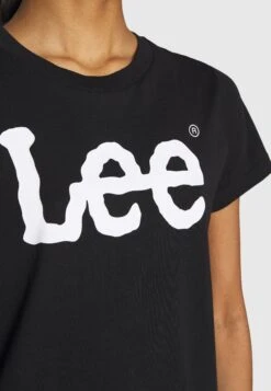 Lee Logo Tee - T-Shirt Imprimé - Black -Lee Boutique e828122b1eeb4d54a12b9180da51a748