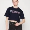 Lee Loose Cropped Tee - T-Shirt Imprimé - Rivet Navy -Lee Boutique ecfa81a096c4484e926ece567ff6845d