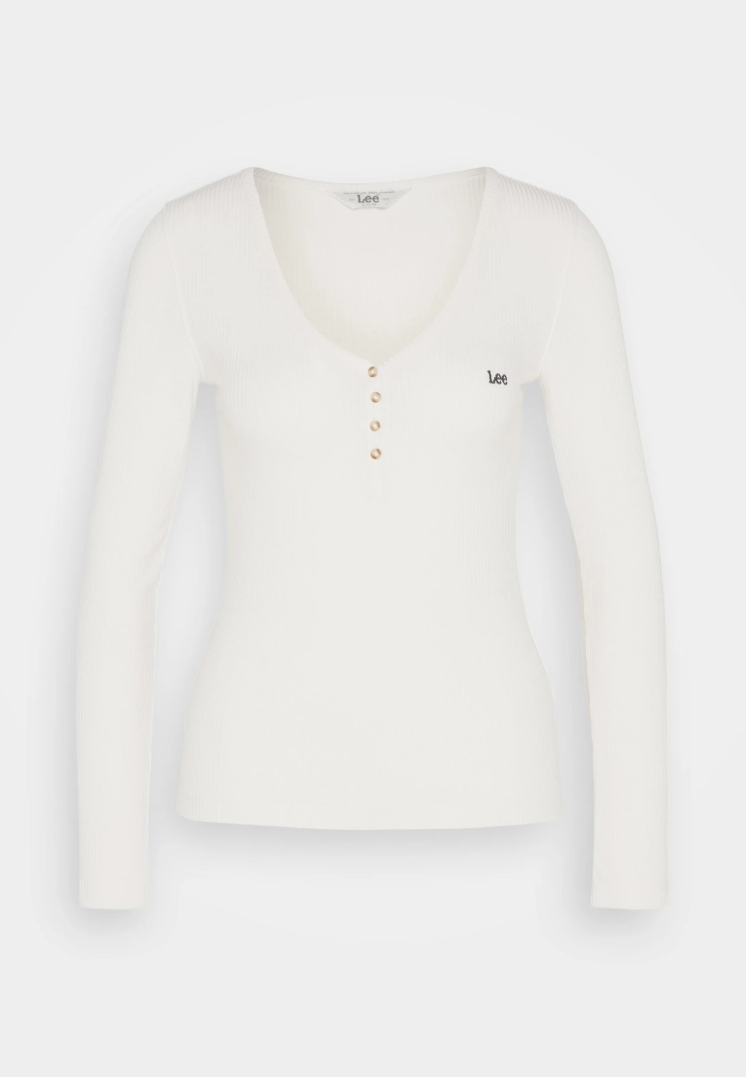 Lee Henley - T-Shirt À Manches Longues - Ecru 7 Lee Henley - T-Shirt À Manches Longues - Ecru – Image 5