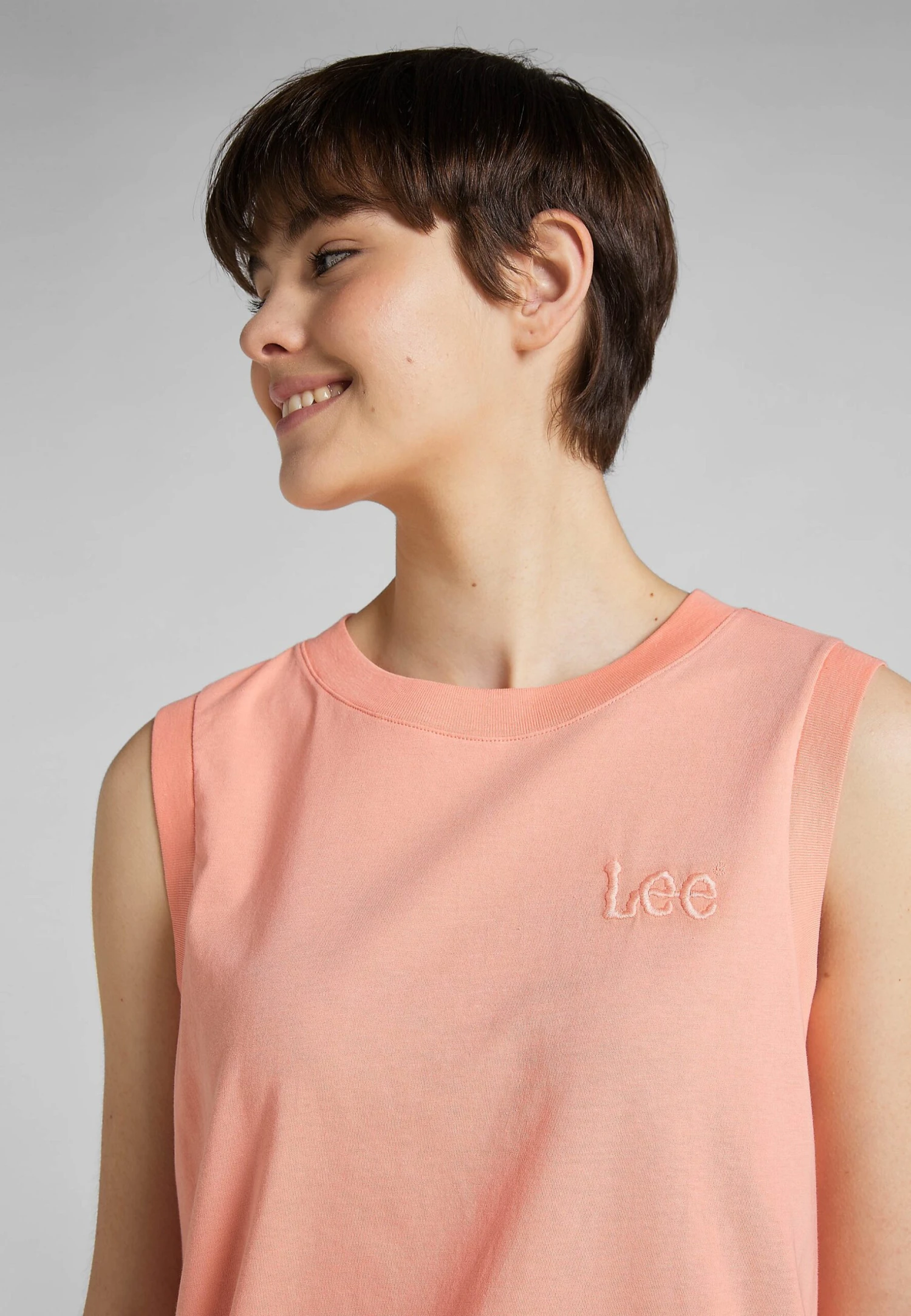 Lee Débardeur - Bright Coral 6 Lee Débardeur - Bright Coral – Image 4