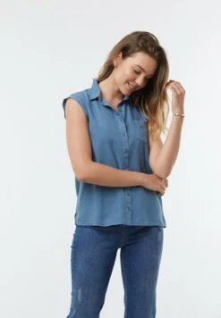 Lee Cooper Day - Chemisier - Grey Blue -Lee Boutique f09c0ba18e914c15b38148e8b6b4aaf9