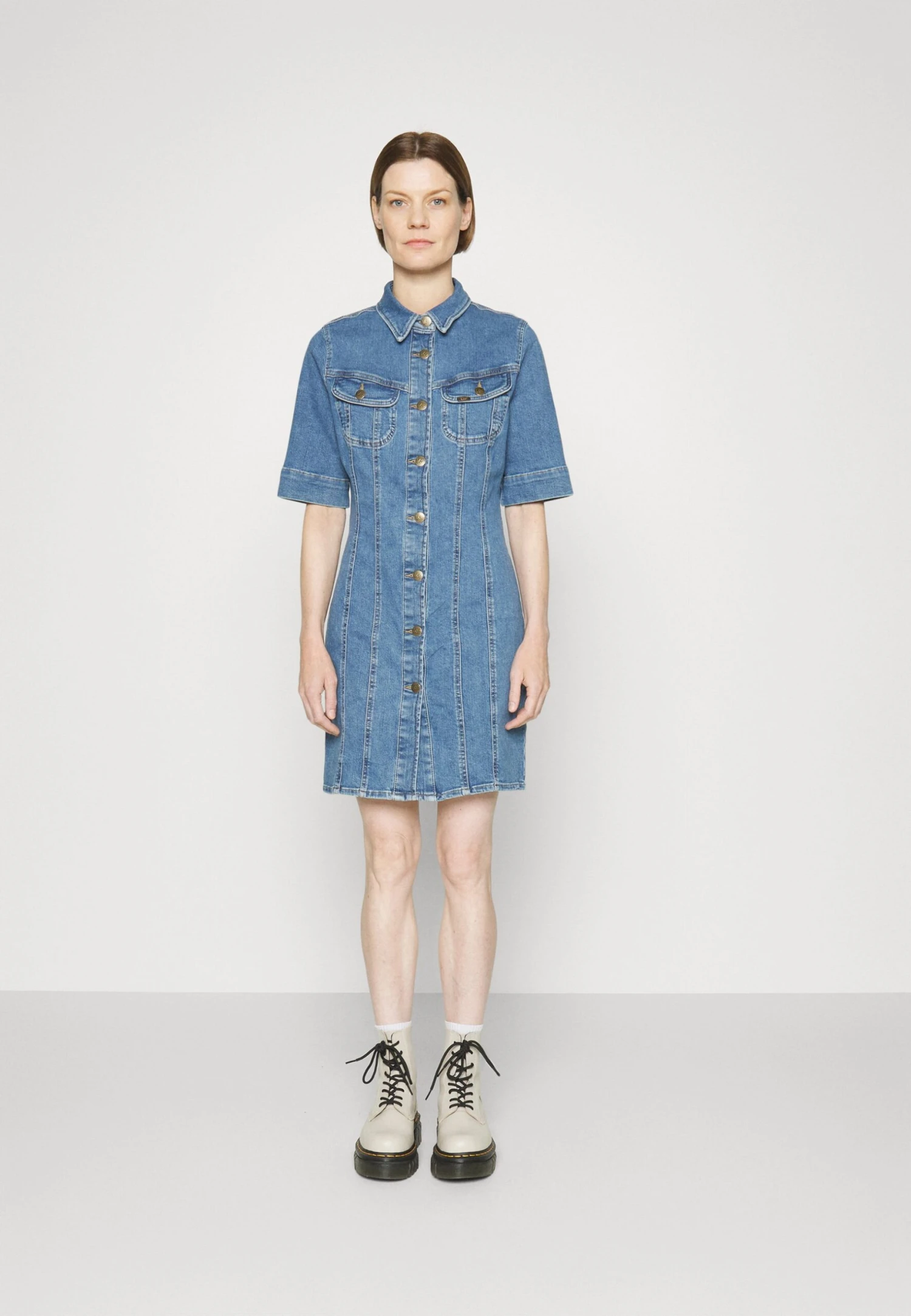 Lee Rider Shirt Dress - Robe En Jean - Majestic Wave 5 Lee Rider Shirt Dress - Robe En Jean - Majestic Wave – Image 3