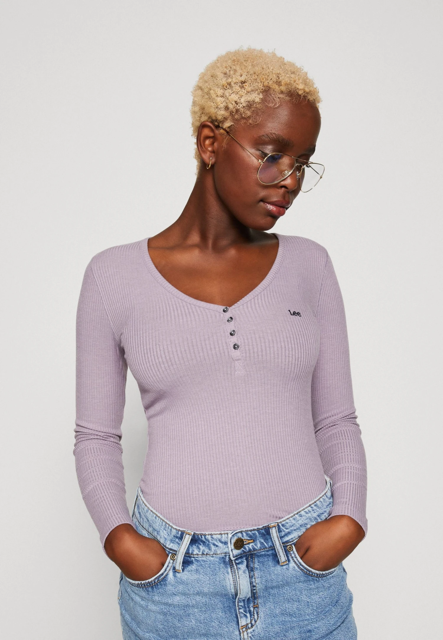 Lee Henley - T-Shirt À Manches Longues - Jazzy Purple 6 Lee Henley - T-Shirt À Manches Longues - Jazzy Purple – Image 4