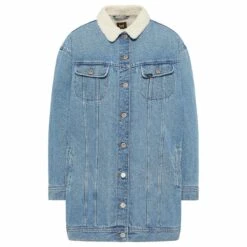 Veste En Jean Allongé Femme Lee Sherpa Rider